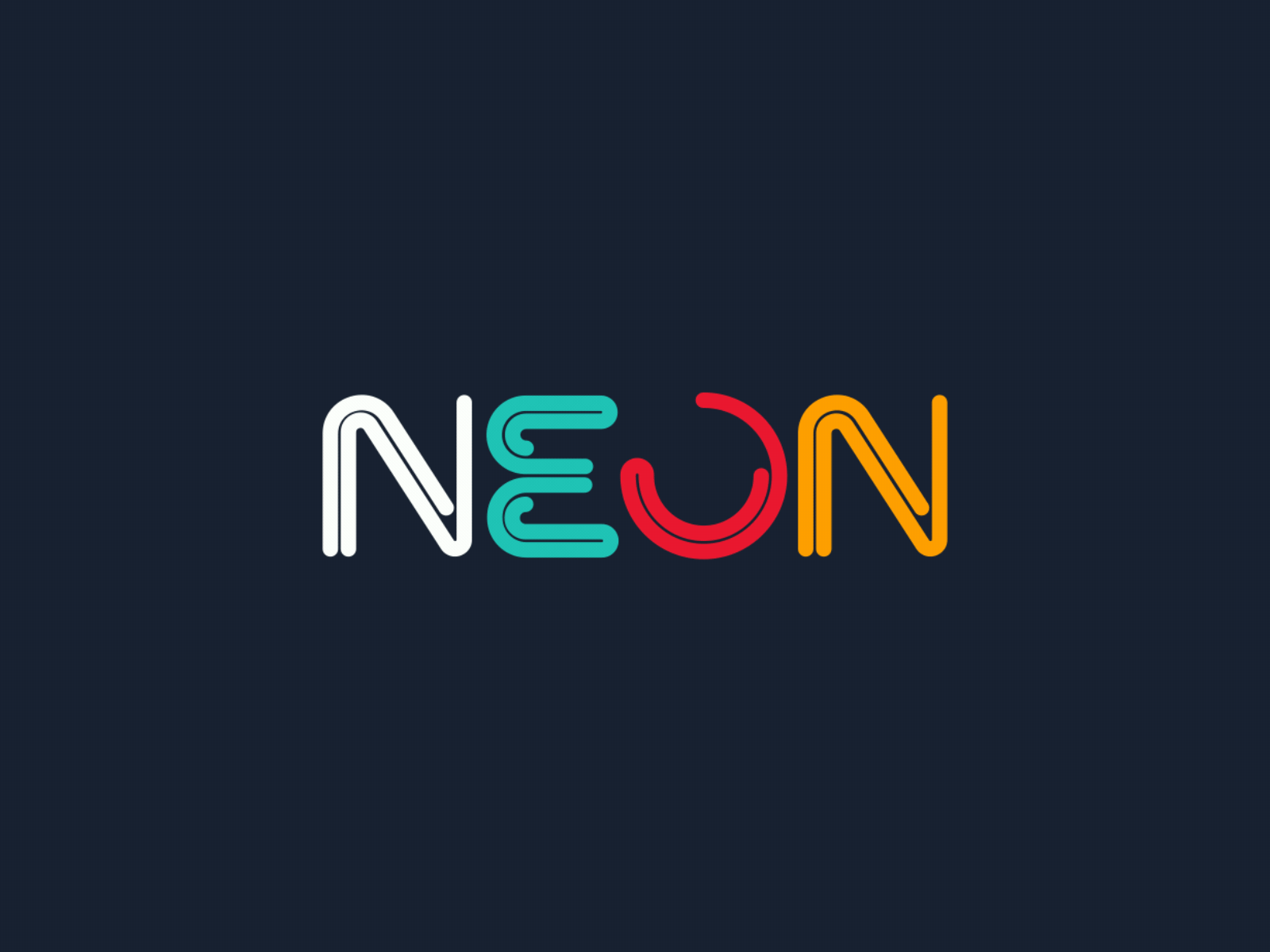 Neon Logo Animation