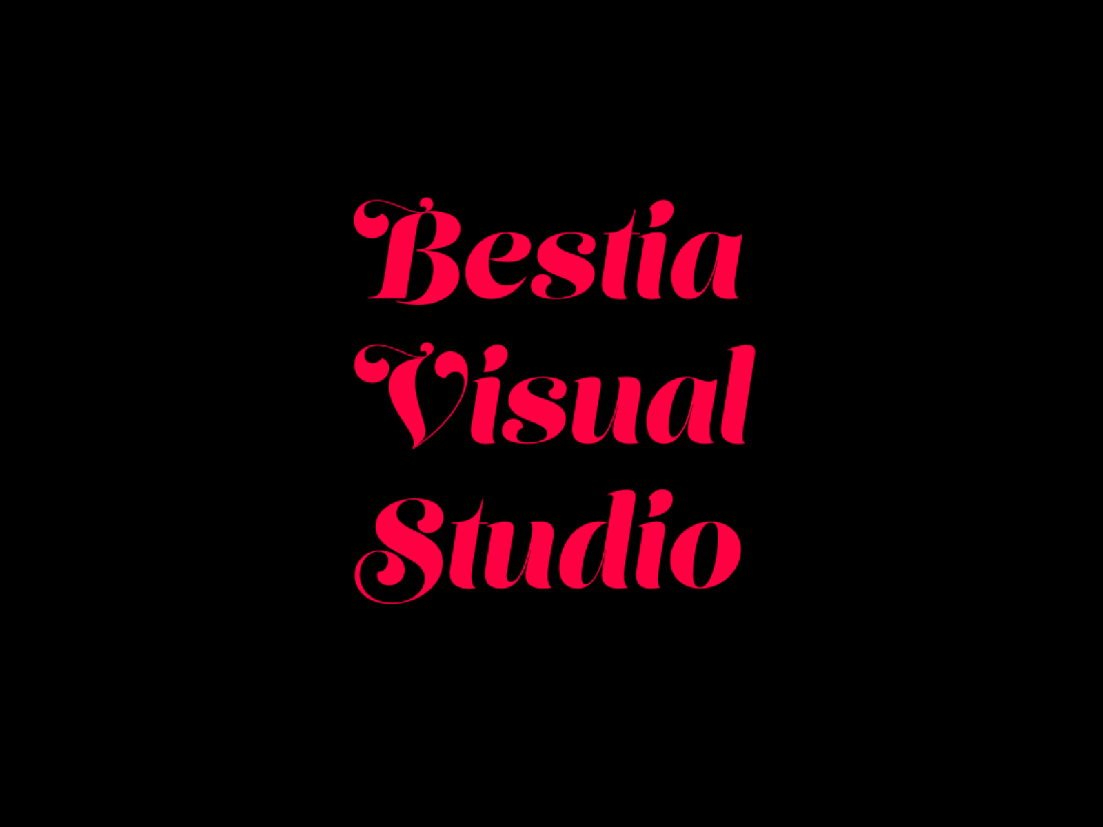 Bestia Visual Studio Logo Animation 2d animation adobeaftereffects aftereffects animatedlogo animation branding design illustration lettering logo logo and branding logoanimation logodesign logos logotype mdcommunity mograph motion graphics motiondesign motiongraphics