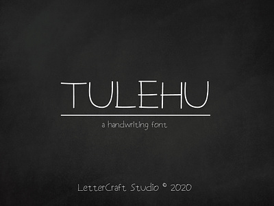 Tulehu - a Handwriting Font branding design illustration logo typography