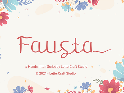 Fausta branding design illustration logo typography