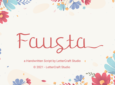 Fausta branding design illustration logo typography