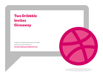 Dribbble Invites Giveaway dribbble free giveaway dribbble invites giveaway illustration invitation invite invites players playground shot vector