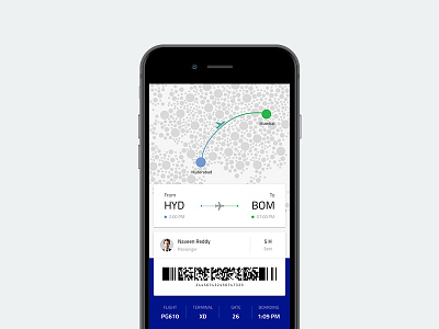 Boarding Pass app app dashboard boardingpass flights naveenparne ticket travel ui uiux user interface ux visual design