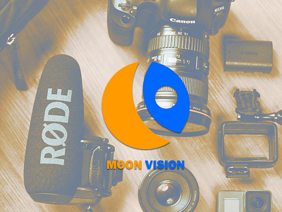 Moon vision branding branding design design graphic design logo logo design typography