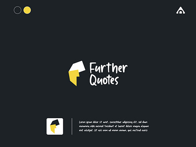 Further Quotes branding graphic design illustration logo logo design