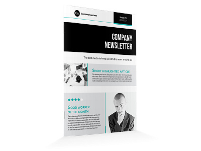 Newsletter_1 business clean company corporate graphicriver modern multipurpose newsletter print professional simple template