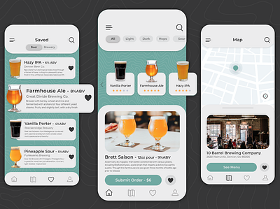 Craft Beer Locator design figma photoshop sketch ui