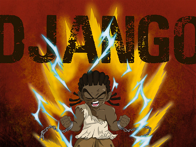Django albumcover albumcoverart animation anime digitalillustration django dragonballz illustration illustration design