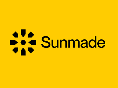 Sunmade logo logofolio logomark panel photovoltaic solar solar panels sun sunmade