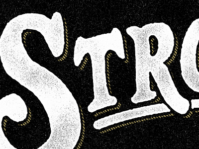 STRONG display font good type goodtype hand lettering lettering serif type