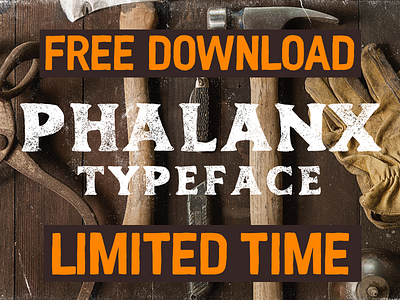 Phalanx Font (FREE DOWNLOAD) free hand drawn hand lettering handlettering lettering texture type typeface vintage