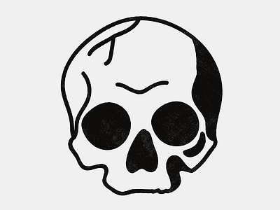 Simple Blackwork Skull