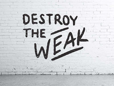 Destroy The Weak