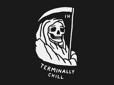 Terminally Chill! dribbble invite dribbbleinvite free hand drawn hand lettering handlettering invite lettering texture type typeface vintage