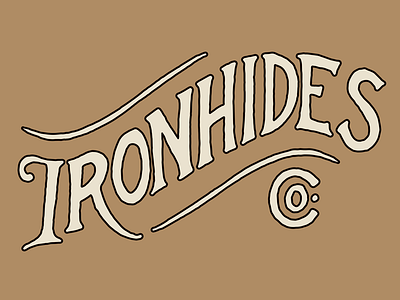 Ironhides Co. dribbble invite dribbbleinvite free hand drawn hand lettering handlettering invite lettering texture type typeface vintage