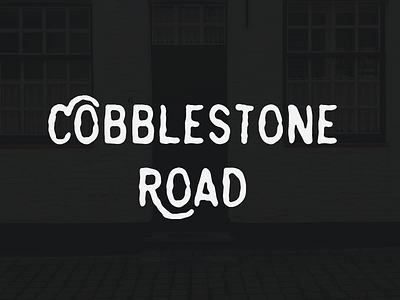 Cobblestone Road Typeface dribbbleinvite font handlettering lettering texture type typeface typography vintage