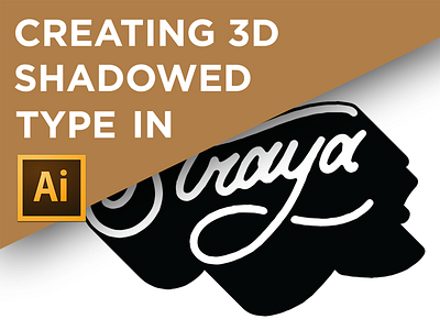 How I create 3D type (video tutorial)