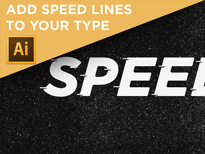 (VIDEO) Adding speed lines to your type and lettering