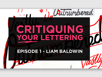 Critiquing your lettering (YouTube Video) adobe illustrator lettering photoshop script tutorial video wacom youtube