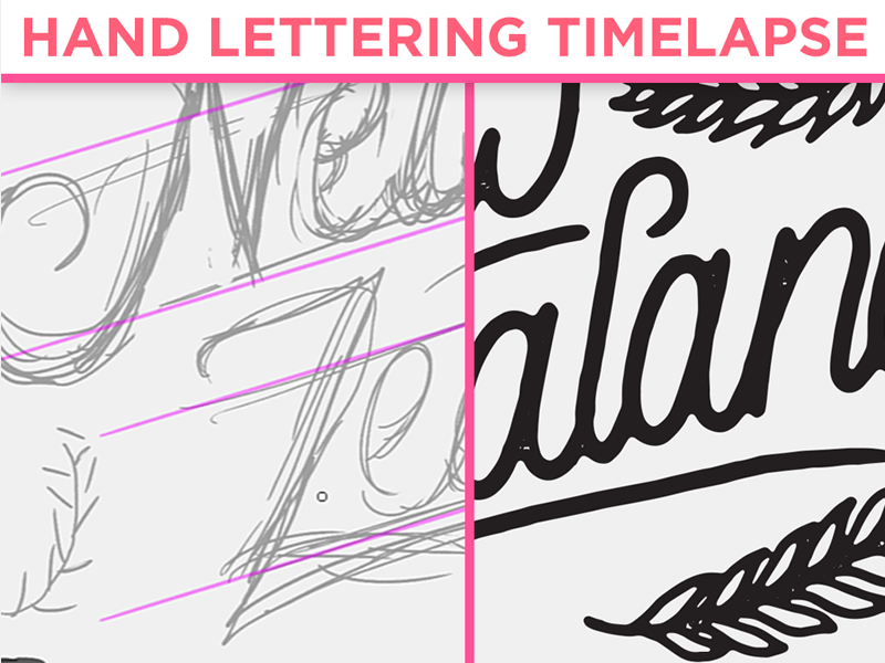 Hand Lettering Timelapse custom typography calligraphy script branding typography type lettering hand lettering