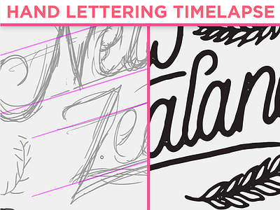 Hand Lettering Timelapse branding calligraphy custom typography hand lettering lettering script type typography