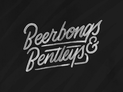 Beerbongs & Bentleys black blackwork hand lettering illustration lettering script tattoo texture traditional tattoo type typography vintage