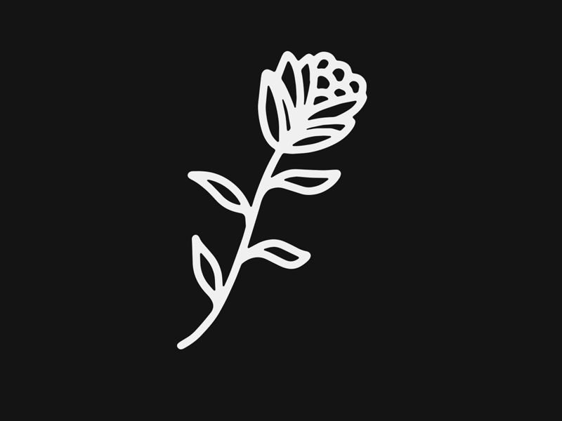 Its Only A Flower black blackwork traditional tattoo texture vintage script hand lettering lettering tattoo illustration