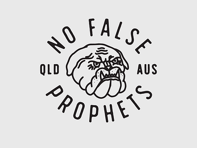 No False Prophets black hand drawn illustration lettering tattoo texture type vintage
