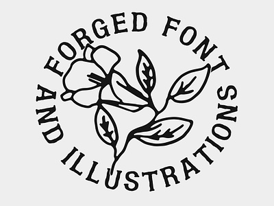 FORGED Font badge black creative market font hand lettering lettering logo type typography