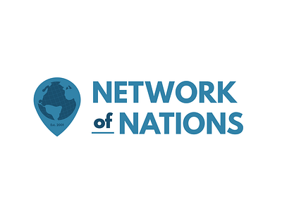 Network Of Nations Logo 2 branding design icon illustration logo website