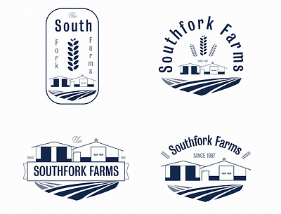 Southfork Farms Secondary Logos brand design brand identity branding branding and identity design farm branding farm logo logo logo design