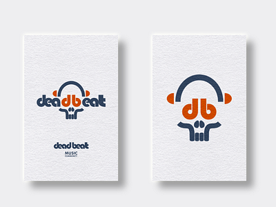 Dead beat beat design illustration logo music october skull spooky vector