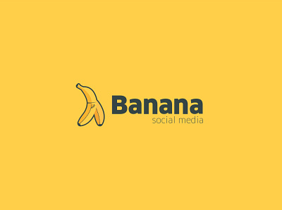 BananaSocialMedia branding design icon illustration logo vector