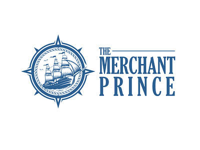 The Merchant Prince Logo branding design illustration logo typography vector