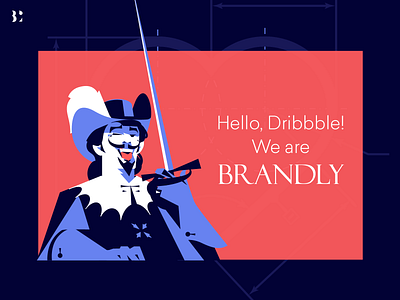 Hello Dribbblers! branding graphic design logo ui