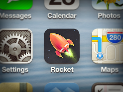 Rocket Icon icon ios iphone major tom rocket space