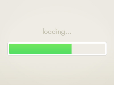 Get A Load Of This... green loading loading bar minimal