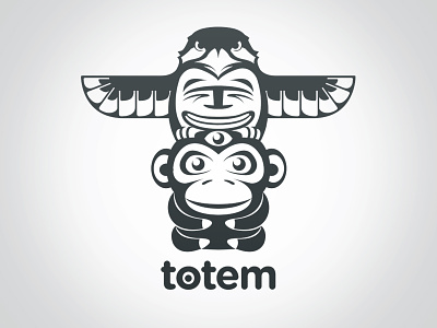 Totem Unused Concept icon indian logo native american totem totem pole