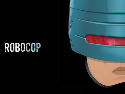 Robocop detroit movie movie poster poster robocop vector art visor