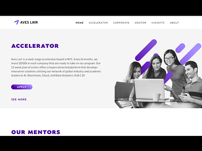 Aves Lair New Website website design