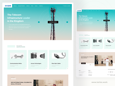 Keir Homepage - Corporate Design corporate design homepage design industrial ui ux web webdesign