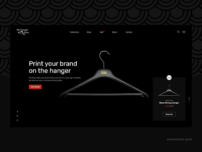 Hanger Store Landing Page landingpage uidesign uiux webdesign website