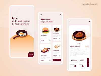Food Delivery App interaction mobile app mobile ui mobileapp uidesign ux