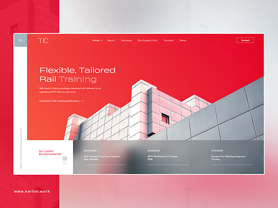 TIC Homepage Re-design design homepage instruction landing page uidesign uiux ux uxui webdesign website