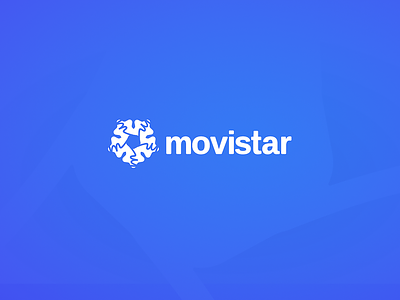 Movistar Logo Redesign blue branding design identity logo movistar rebrand visual