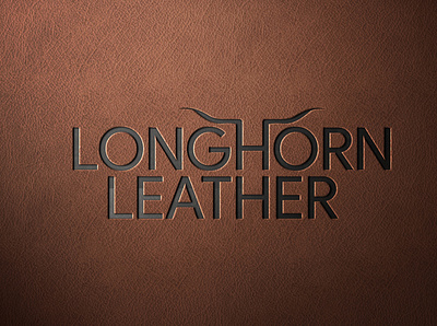 Logo Design Longhorn leather branding concept design creative graphic design icon illustration leathre logo logo logo design longhorn leather longhorn leather vector