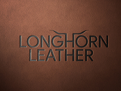 Logo Design Longhorn leather