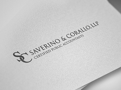 Logo Design Saverino and Corallo LLP Logo branding concept design creative graphic design illustration logo logo design saverino and corallo llp logo saverino and corallo llp logo sc logo vector