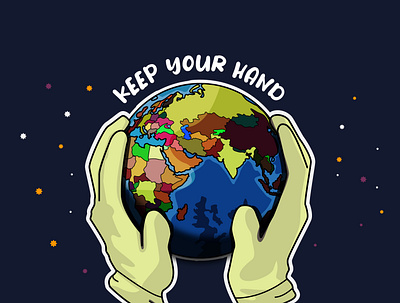Keep Your Hand , Save Your World design illustration vector