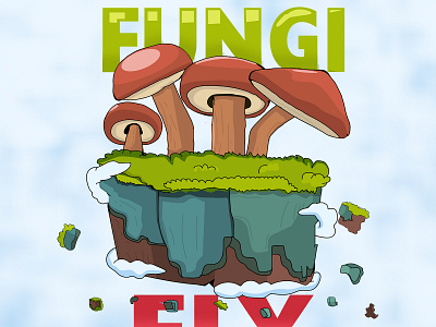FungiFly animation design illustration vector